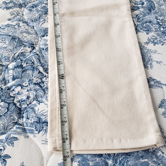 Lauren Ralph Lauren Classic Straight Leg Corduroy Ivory Pants - Picture 7 of 9